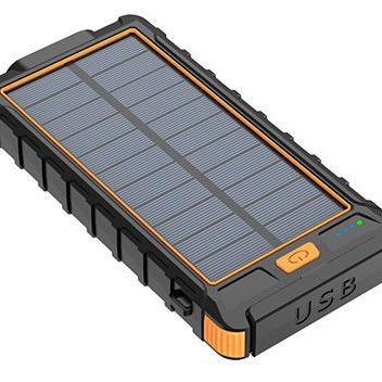 China Dual Usb Solar Mobile Phone Charger 20000mah Powerbank Solar Power Bank Fast Support Charging For IPhone for sale