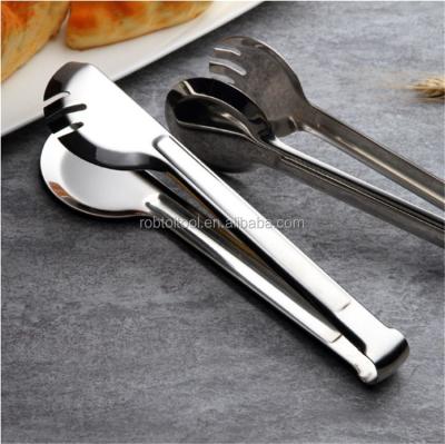 China Sustainable Long Handle Stainless Steel Tools Food Tongs Clip Tongs for sale