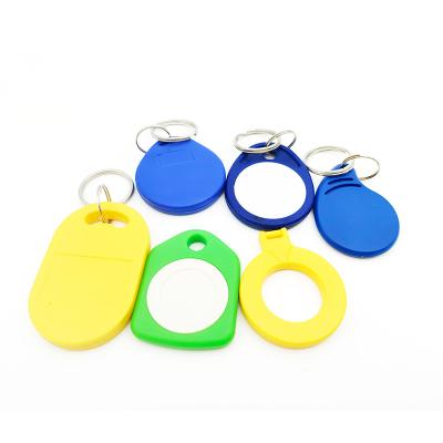 China Factory Waterproof/Waterproof 13.56mhz and 125khz IC RFID Dual Frequency Identification Keyfob/Key FOB Tag with Key Chain for Access Control for sale