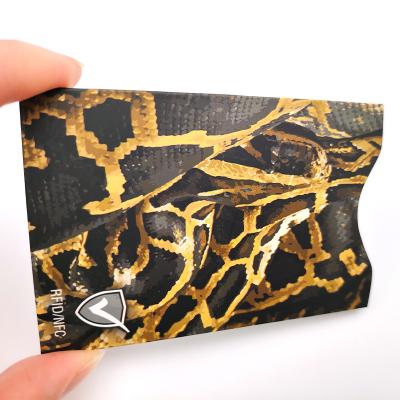 China Customized Wallet Waterproof Anti Theft Color RFID Waterproof/Waterproof Blocking Credit Card Holder Sleeves Pocket For Man for sale