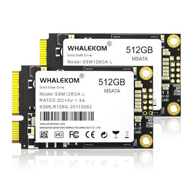 China Fast Speed ​​SSD WHALEKOM Internal Mini mSATA SSD 128GB 256GB 512GB 1TB SSD Hard Drive For Laptop PC for sale