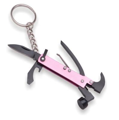 China MULTI FUNCTIONAL Promotional Mini Foldable Combination Head Chain Pocket Multitool for sale