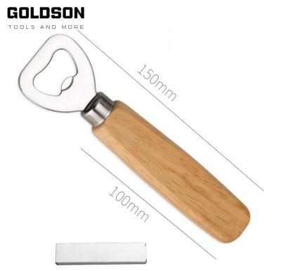 China Different Bottle Opener Types Of Wooden Handle Bottle Opener for sale