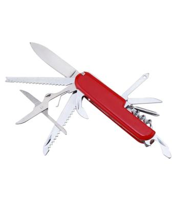 China Slide Open Folding Handle Plastic Pocket Knife With 9 Accessories for sale