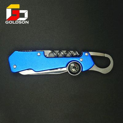 China Carabiner Knife Survival Mini Carabiner Multi Tool Pocket Knife for sale