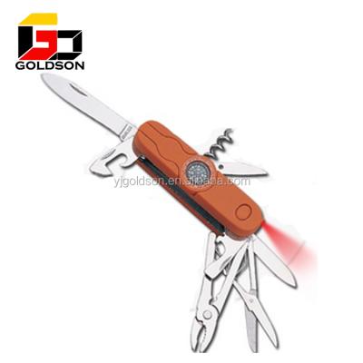 China Utility Pocket Knife Outdoor Rubber Tapping Knife With Combass for sale