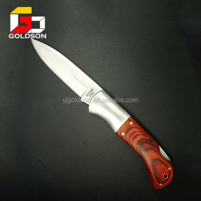 China Wooden Knife Wooden Handle Military Tactical Military Knife With Knob for sale