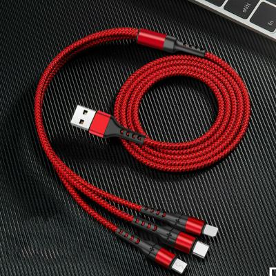 China Video Game Player Super Charge 3 In 1 Cable For iPhone 11 Pro Max Fast Charger Micro USB Type C Cable For Samsung S10 Xiaomi 8 Pin Lightning for sale