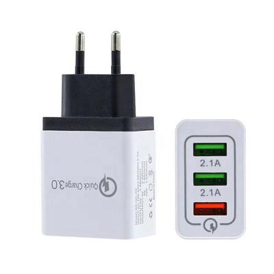 China UniversalÂ   3 Ports Usb Charger Popular Quick Charge 3.0 Quick Charger Qc3.0 Wall Usb Charger Adapter For Portable Mobile for sale