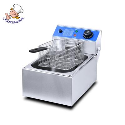 China Hotels New Style Stainless Electric Deep Fryers Machine / Potatochips / Chicken Donut Wholesale for sale