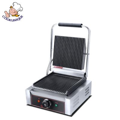 China 2021 Outdoor New Design Low Moq All Grooved Plate Grill Electric Single Touch Grill Best Selling for sale