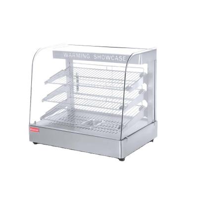 China SS201 Commercial Hot Food Warmer Showcase Showcase Display Cabinet Glass Heated Visible Low Price for sale