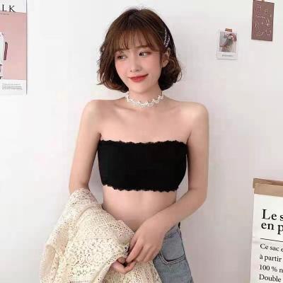 China Beha Factory Direct Wholesale Breathable High Quality Invisible Camis Knitting Cotton Wrap Chest Strapless Tube Top Bra for sale