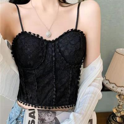 China 2022 antibacterial new unique exclusive back design bra summer radio bralette beauty padded top tube woman camisole tank top bra for sale