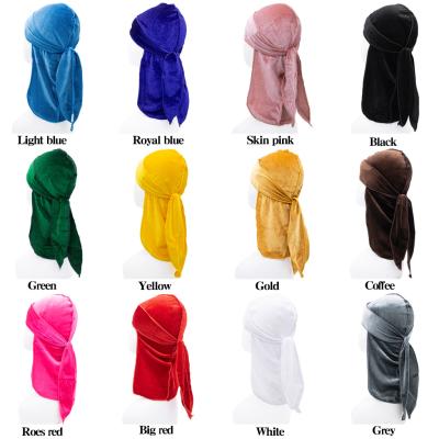 China Multifunctional Adjustable Custom Designer Durags Velvet Satin Kids Baby Hair Hoods Wholesale for sale