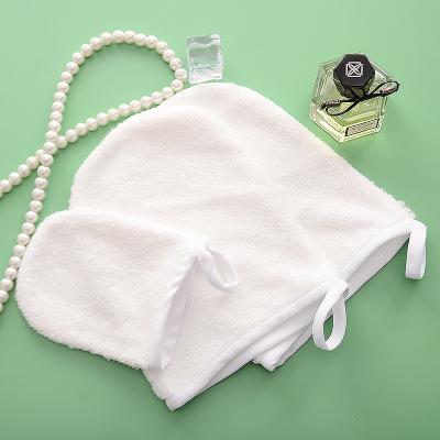 China Discharge Remover Bamboo Cloth Makeup Remover Cloth Makeup Remover White Reusable Microfiber Clean Face Towel for sale