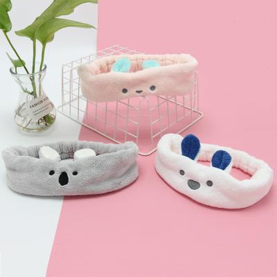 China Fashion Women's Face Makeup Headbands For Women With Washing Kids Adjustable Elastic Animal Shaped Headbands for sale