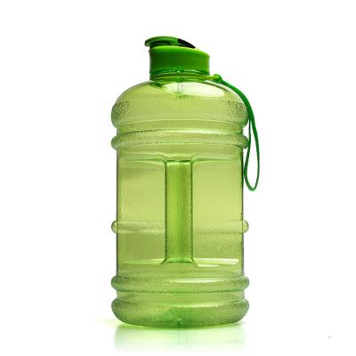 China Half Gallon 2.2L Big Capacity PETG Plastic Water Bottle Outdoor Sport Sustainable Water Bottle for sale