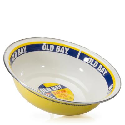 China Viable Sellers High Quality Enamel Dish Bowl 20cm Iron Metal Dish 24cm Enamel Utensils With Custom Logo for sale