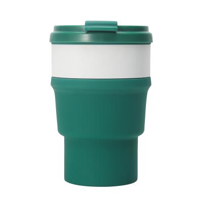 China Stored Cup 550ml Collapsible Pocket Collapsible Coffee Mug for sale