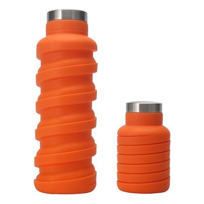 China Leak Proof Portable Sustainable Sports Collapsible Water Bottle for sale