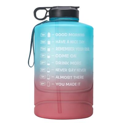 China 2021 Viable Motivational Water Bottle BPA Free Leakproof Bottle For Fitness for sale