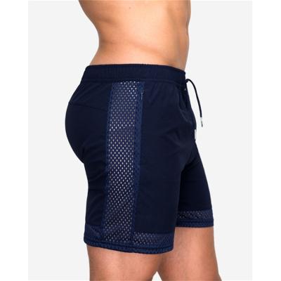 China 2021 New Fashion Anti-Wrinkle Gulidd Men's Shorts Men's Stretch Mesh Fitness Pants Shorts Men Training Running Sports Shorts for sale