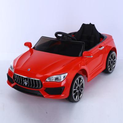 China Ride On Electric Toy 2021 Hot Sales 12V4.5A*1 MP3 Maserati Kids Electric Sports Car 2.4G Battery First Time Remote Control Education For 3-8 Years Old Kids for sale