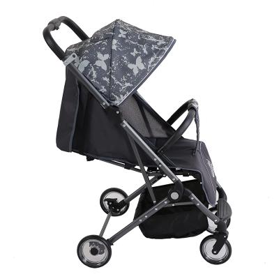 China Cheap Price Fabric Baby Stroller Lightweight Hand Printed One Fold Hand Folding Adjustable Backrest For 0-3 Years Old Baby for sale