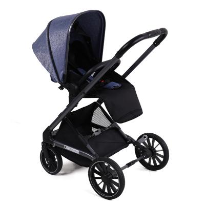 China Oxford High Frame Baby Stroller Luxury Reversible Seat Auto-Unfold System For 0-36 Months Baby for sale