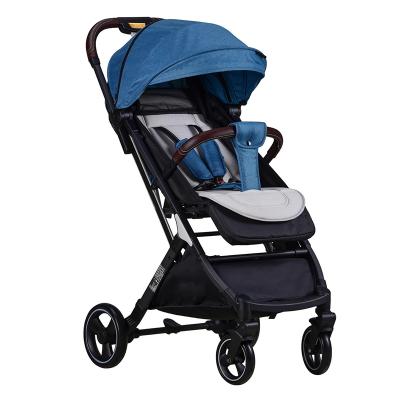 China One Hand Baby 3D Folding Aluminum Adjustable Prams One Hand Folding Baby Stroller Four Wheel Shock Absorption for sale