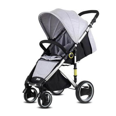 China 2021 Hot Selling Luxury Adjustable Bar Handle Baby Folding One Hand Strollers with 8