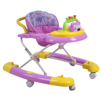 China HOT Sale Musical Cheap Price Single Tray Toy Baby Walker With Activity Tray for sale