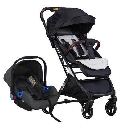 China One Hand Folding 2 IN 1 Baby Stroller With Car Seat One Hand Fold for sale