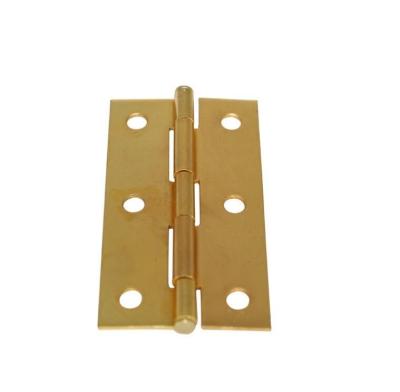 China Window connection small steel hinge, gold color, copper plated, customized is available for sale