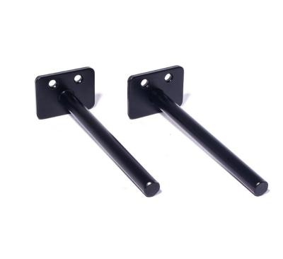 China Home Wall Shelf Supports , Bracket Black Color Hardware for sale