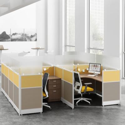 China Foshan Modern Office Separation 2 Person 4 Person 6 Person Workstation Latest Modern Workstation for sale