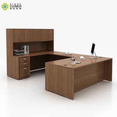 China Wholesale Simple Modern Office Furniture Wood Desk Wooden Design Standard Size Organizer Tables For Manager for sale