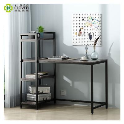 China Home Office Work Home Desk With Folding And Computer With Storage Furniture Office Table With Shelf for sale