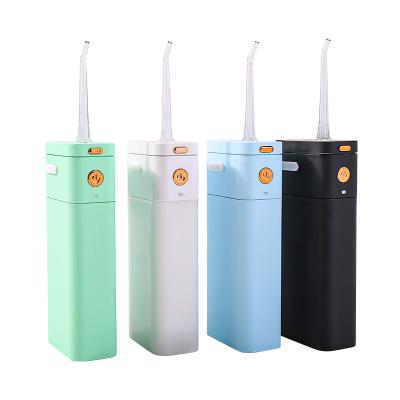 China Outdoor Oral Care Portable Dental Irrigator Water Flosser Tilts USB Rechargeable Water Jet Flosser Irrigator IPX7 For Cleaning Tooth for sale