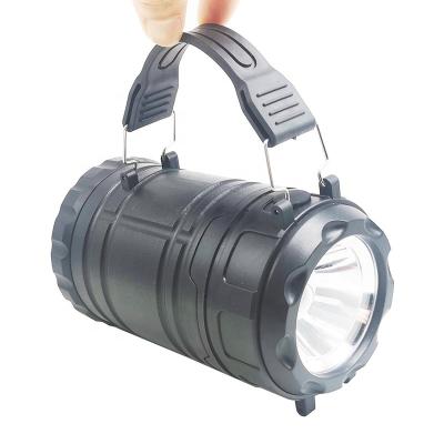 China Custom Portable Extendable LED Tent Light Switch 3AA Dry Battery Lamp 3x3W COB Camping Outdoor Lantern for sale