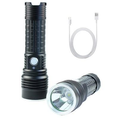 China Convenient Aluminum Torch 1000 Lumen USB Rechargeable 10W T6 LED Flashlight for sale