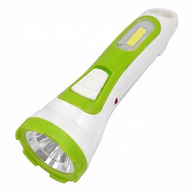 China Solar Solar Torch Rechargeable Plastic Camping LED Flashlight for sale