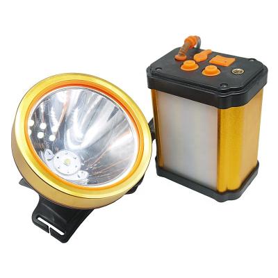 China Convenient Night Vision Working LED Split Headlight Miner Rechargeable Headlamp With Side Light for sale