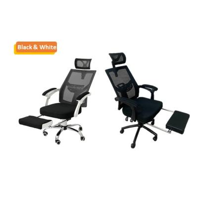 China (Height)Adjustable high quality large design office staff chair with footrest for sale