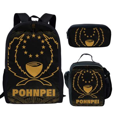 China Wholesale Polynesia waterproof tribal pohnpei school bags set for boy girl backpack satchels bookbags for kids satchel for teenagers for sale