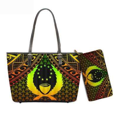 China Fashion Luxury Handbags For Women Sellers Pohnpei Polynesian Samoan Tribal Designer 2021 Handbags For Ladies Bags Handbag Set Woman for sale