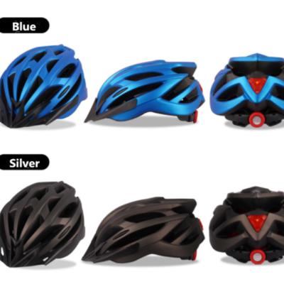 China Compounds Factory Price One-frame Mountain Road Rechargeable Bike Racing Lightweight Riding Helmet With LED Light for sale