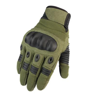 China Cheap Full Finger Sports Microfiber Nylon Rubber Riding Racing Sport Touch Screen Shooting Gloves Green Men Women for sale