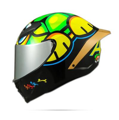 China ABS Motorcycle Single Lens Racing Full Face Casco Motor Motorcycle Capacete Protective Helmet With Big Turtle for sale